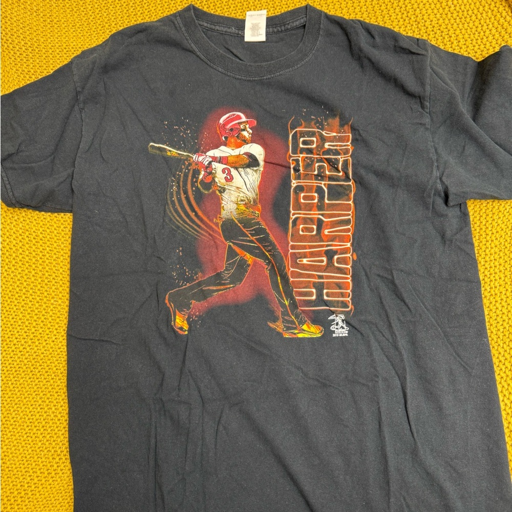 Gildan Black Harper Baseball Tee